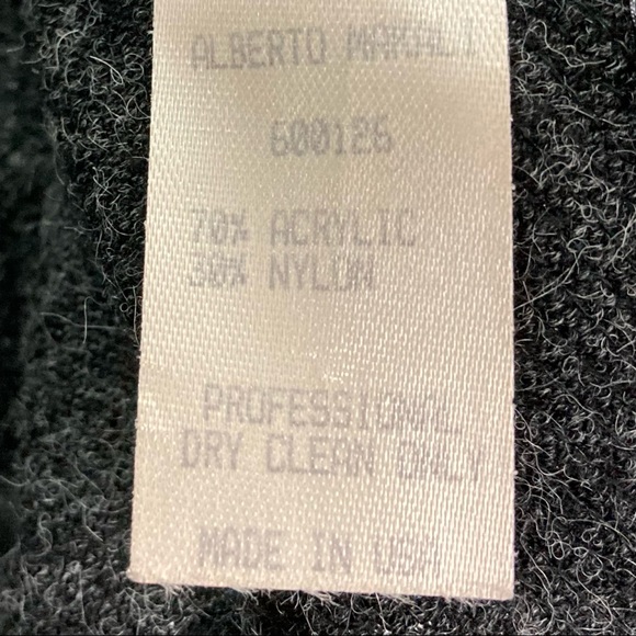 Alberto Makali Ruffled Sequin Cardigan Sweater Women’s Size M Mixed Media Gothic - Picture 8 of 8